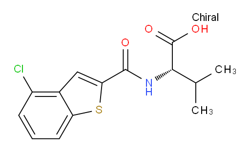 (S)-2-(4-chlorobenzo[b]thiophene-2-carboxamido)-3-methylbutanoic acid