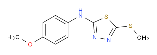 N-(4-methoxyphenyl)-5-(methylthio)-1,3,4-thiadiazol-2-amine