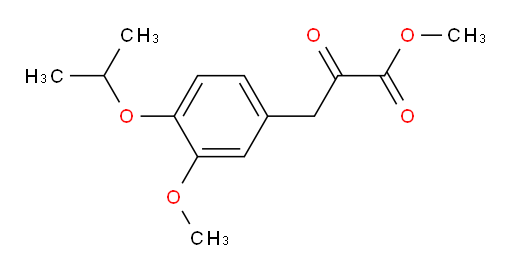 methyl 3-(4-isopropoxy-3-methoxyphenyl)-2-oxopropanoate