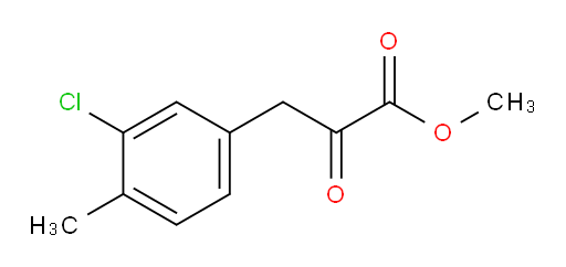 methyl 3-(3-chloro-4-methylphenyl)-2-oxopropanoate