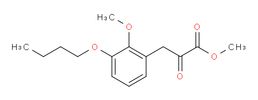 methyl 3-(3-butoxy-2-methoxyphenyl)-2-oxopropanoate