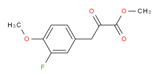 methyl 3-(3-fluoro-4-methoxyphenyl)-2-oxopropanoate