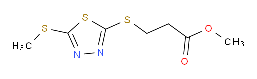 methyl 3-((5-(methylthio)-1,3,4-thiadiazol-2-yl)thio)propanoate