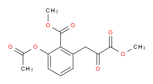 methyl 2-acetoxy-6-(3-methoxy-2,3-dioxopropyl)benzoate