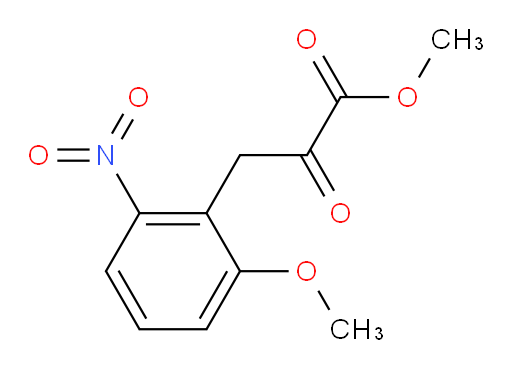 methyl 3-(2-methoxy-6-nitrophenyl)-2-oxopropanoate