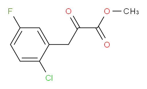 methyl 3-(2-chloro-5-fluorophenyl)-2-oxopropanoate