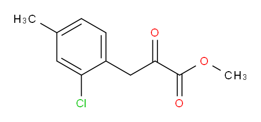 methyl 3-(2-chloro-4-methylphenyl)-2-oxopropanoate
