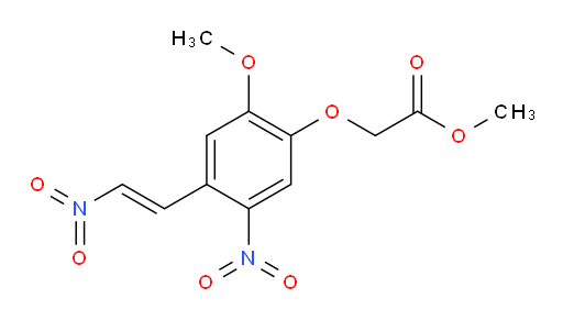 (E)-methyl 2-(2-methoxy-5-nitro-4-(2-nitrovinyl)phenoxy)acetate