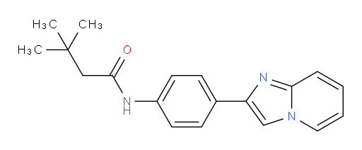N-(4-(imidazo[1,2-a]pyridin-2-yl)phenyl)-3,3-dimethylbutanamide