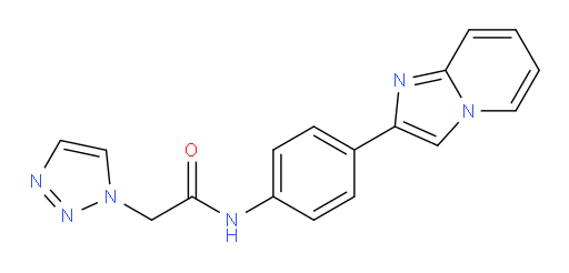 N-(4-(imidazo[1,2-a]pyridin-2-yl)phenyl)-2-(1H-1,2,3-triazol-1-yl)acetamide