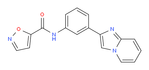 N-(3-(imidazo[1,2-a]pyridin-2-yl)phenyl)isoxazole-5-carboxamide