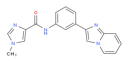N-(3-(imidazo[1,2-a]pyridin-2-yl)phenyl)-1-methyl-1H-imidazole-4-carboxamide