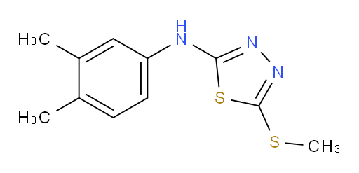 N-(3,4-dimethylphenyl)-5-(methylthio)-1,3,4-thiadiazol-2-amine