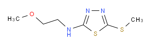 N-(2-methoxyethyl)-5-(methylthio)-1,3,4-thiadiazol-2-amine