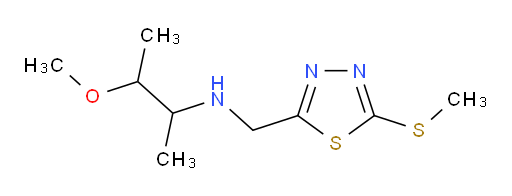 3-methoxy-N-((5-(methylthio)-1,3,4-thiadiazol-2-yl)methyl)butan-2-amine