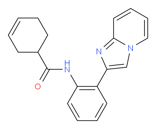 N-(2-(imidazo[1,2-a]pyridin-2-yl)phenyl)cyclohex-3-enecarboxamide