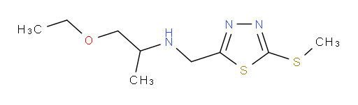 1-ethoxy-N-((5-(methylthio)-1,3,4-thiadiazol-2-yl)methyl)propan-2-amine