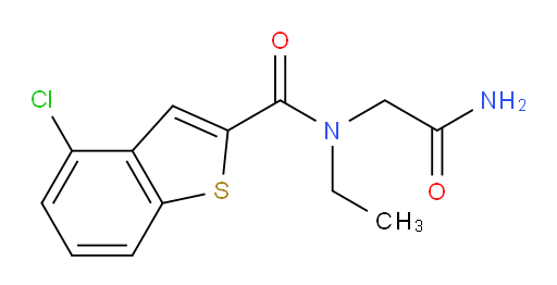 N-(2-amino-2-oxoethyl)-4-chloro-N-ethylbenzo[b]thiophene-2-carboxamide