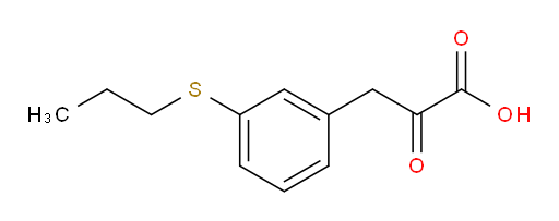 2-oxo-3-(3-(propylthio)phenyl)propanoic acid