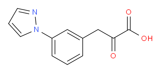 3-(3-(1H-pyrazol-1-yl)phenyl)-2-oxopropanoic acid