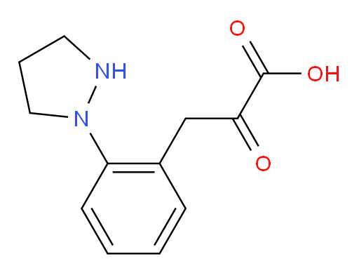 2-oxo-3-(2-(pyrazolidin-1-yl)phenyl)propanoic acid