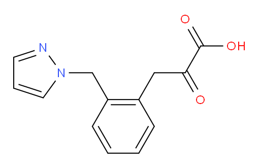 3-(2-((1H-pyrazol-1-yl)methyl)phenyl)-2-oxopropanoic acid