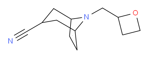 8-(oxetan-2-ylmethyl)-8-azabicyclo[3.2.1]oct-6-ene-3-carbonitrile