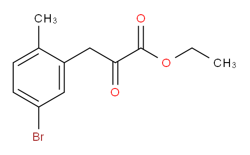 ethyl 3-(5-bromo-2-methylphenyl)-2-oxopropanoate