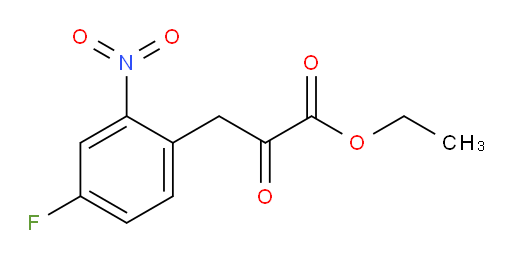 ethyl 3-(4-fluoro-2-nitrophenyl)-2-oxopropanoate