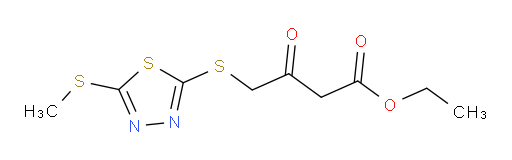 ethyl 4-((5-(methylthio)-1,3,4-thiadiazol-2-yl)thio)-3-oxobutanoate