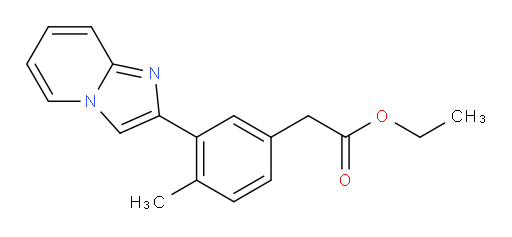 ethyl 2-(3-(imidazo[1,2-a]pyridin-2-yl)-4-methylphenyl)acetate