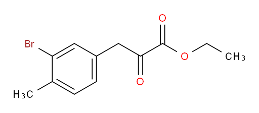 ethyl 3-(3-bromo-4-methylphenyl)-2-oxopropanoate
