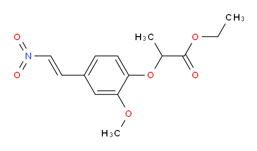 (E)-ethyl 2-(2-methoxy-4-(2-nitrovinyl)phenoxy)propanoate