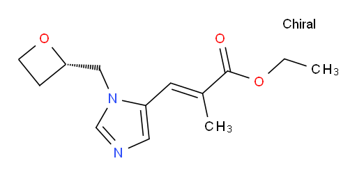 (S,E)-ethyl 2-methyl-3-(1-(oxetan-2-ylmethyl)-1H-imidazol-5-yl)acrylate