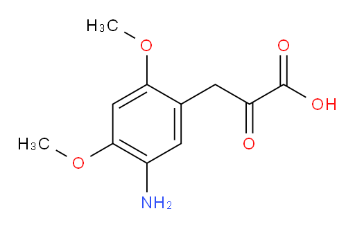 3-(5-amino-2,4-dimethoxyphenyl)-2-oxopropanoic acid