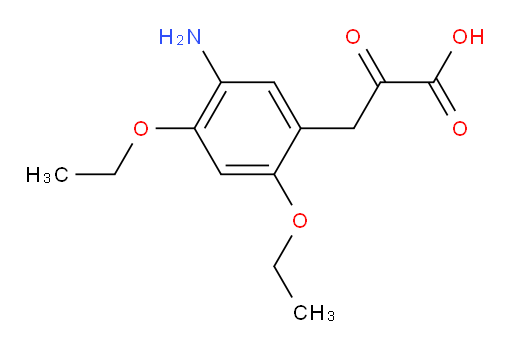 3-(5-amino-2,4-diethoxyphenyl)-2-oxopropanoic acid