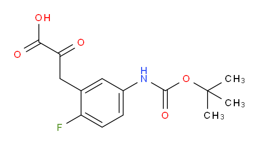 3-(5-((tert-butoxycarbonyl)amino)-2-fluorophenyl)-2-oxopropanoic acid