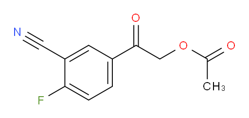 2-(3-cyano-4-fluorophenyl)-2-oxoethyl acetate