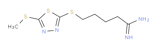5-((5-(methylthio)-1,3,4-thiadiazol-2-yl)thio)pentanimidamide