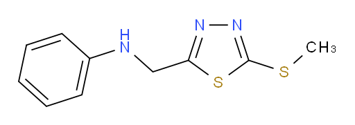 N-((5-(methylthio)-1,3,4-thiadiazol-2-yl)methyl)aniline