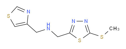 1-(5-(methylthio)-1,3,4-thiadiazol-2-yl)-N-(thiazol-4-ylmethyl)methanamine
