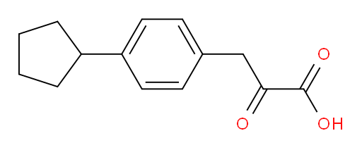 3-(4-cyclopentylphenyl)-2-oxopropanoic acid