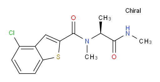 (S)-4-chloro-N-methyl-N-(1-(methylamino)-1-oxopropan-2-yl)benzo[b]thiophene-2-carboxamide