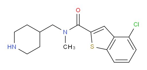 4-chloro-N-methyl-N-(piperidin-4-ylmethyl)benzo[b]thiophene-2-carboxamide