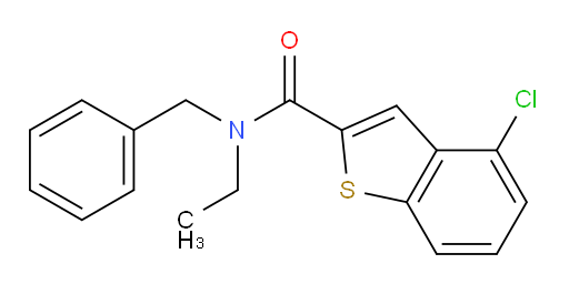 N-benzyl-4-chloro-N-ethylbenzo[b]thiophene-2-carboxamide
