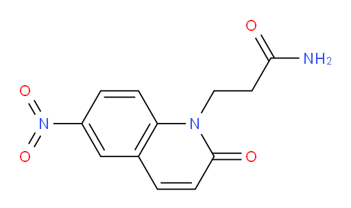 3-(6-nitro-2-oxoquinolin-1(2H)-yl)propanamide