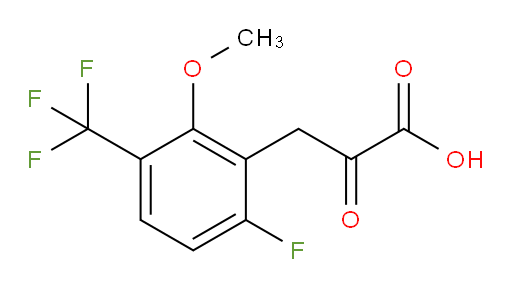 3-(6-fluoro-2-methoxy-3-(trifluoromethyl)phenyl)-2-oxopropanoic acid