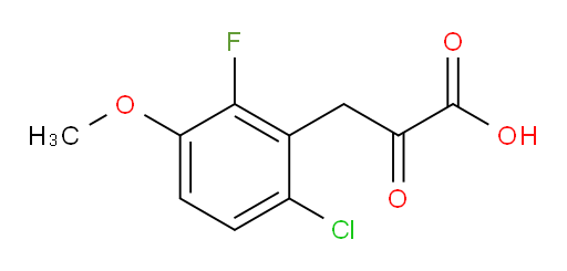 3-(6-chloro-2-fluoro-3-methoxyphenyl)-2-oxopropanoic acid