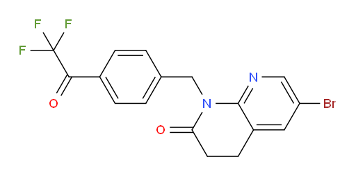 6-bromo-1-(4-(2,2,2-trifluoroacetyl)benzyl)-3,4-dihydro-1,8-naphthyridin-2(1H)-one