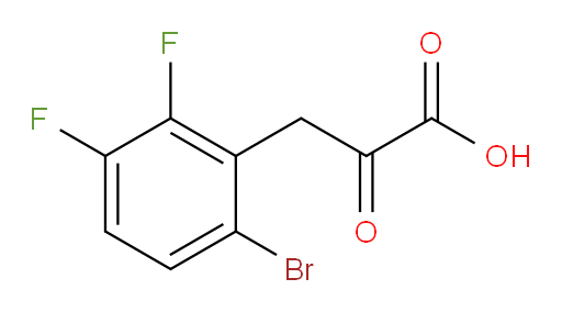 3-(6-bromo-2,3-difluorophenyl)-2-oxopropanoic acid